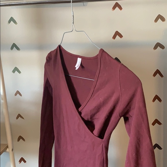 Maroon bodycon American Apparel dress, size M - Picture 2 of 3